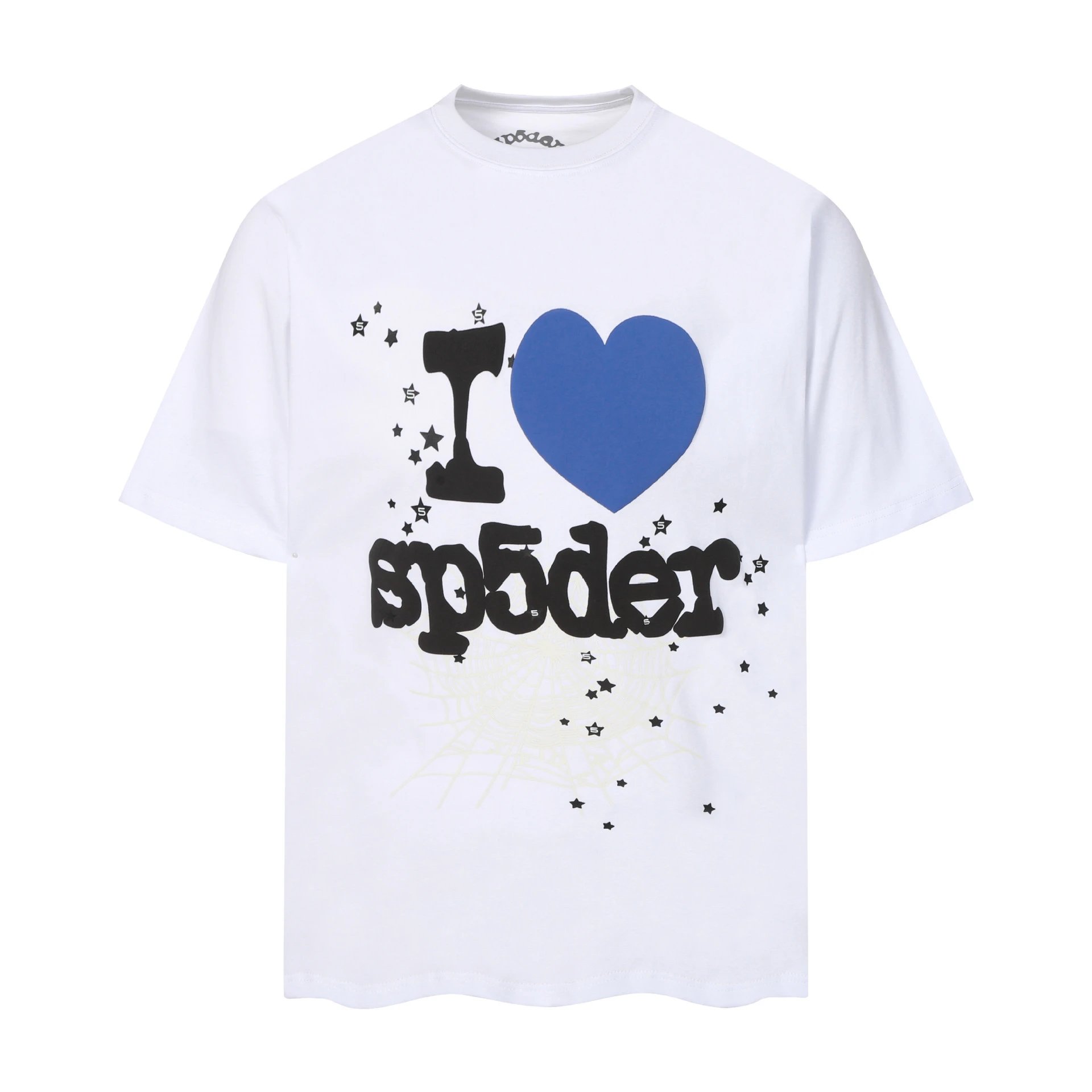SP5DER Distorted Logo White T-Shirt - 8