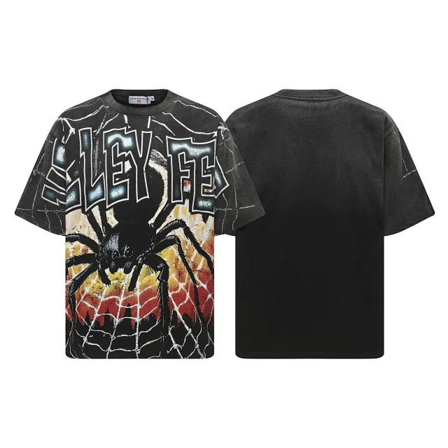 VALE T-Shirts Washed graphic print short-sleeve T-shirt product detail image 1