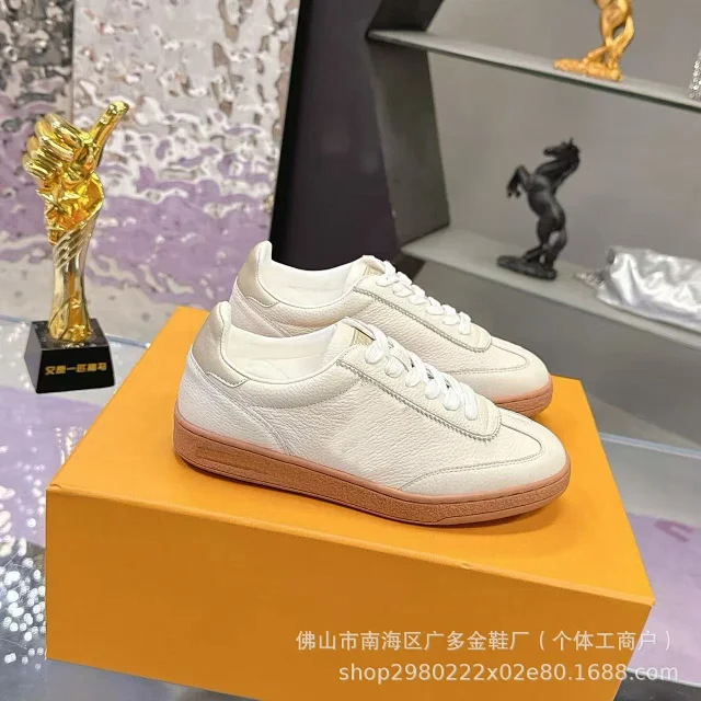 Unbranded Sneakers Low-Top Leather with Gum Soles product detail image 2