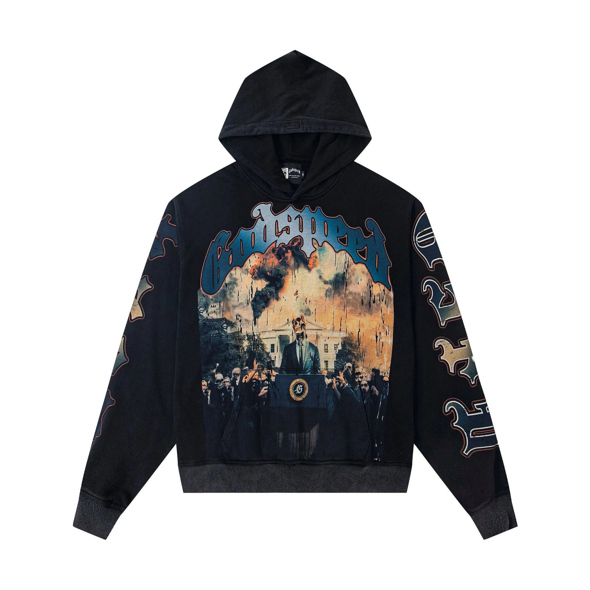 Godspeed Hoodies & Sweatshirts Graphic-print pullover hoodie — G22 black