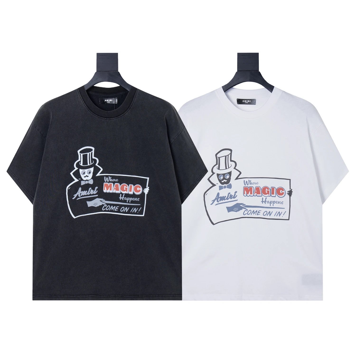 Amiri Snowflake Graphic Print White T-Shirt - 6