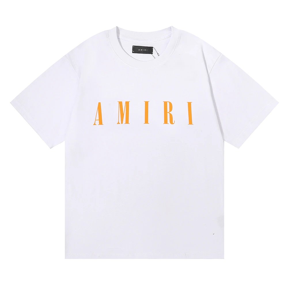 Amiri Monogram Logo T-Shirt Light Blue - 9