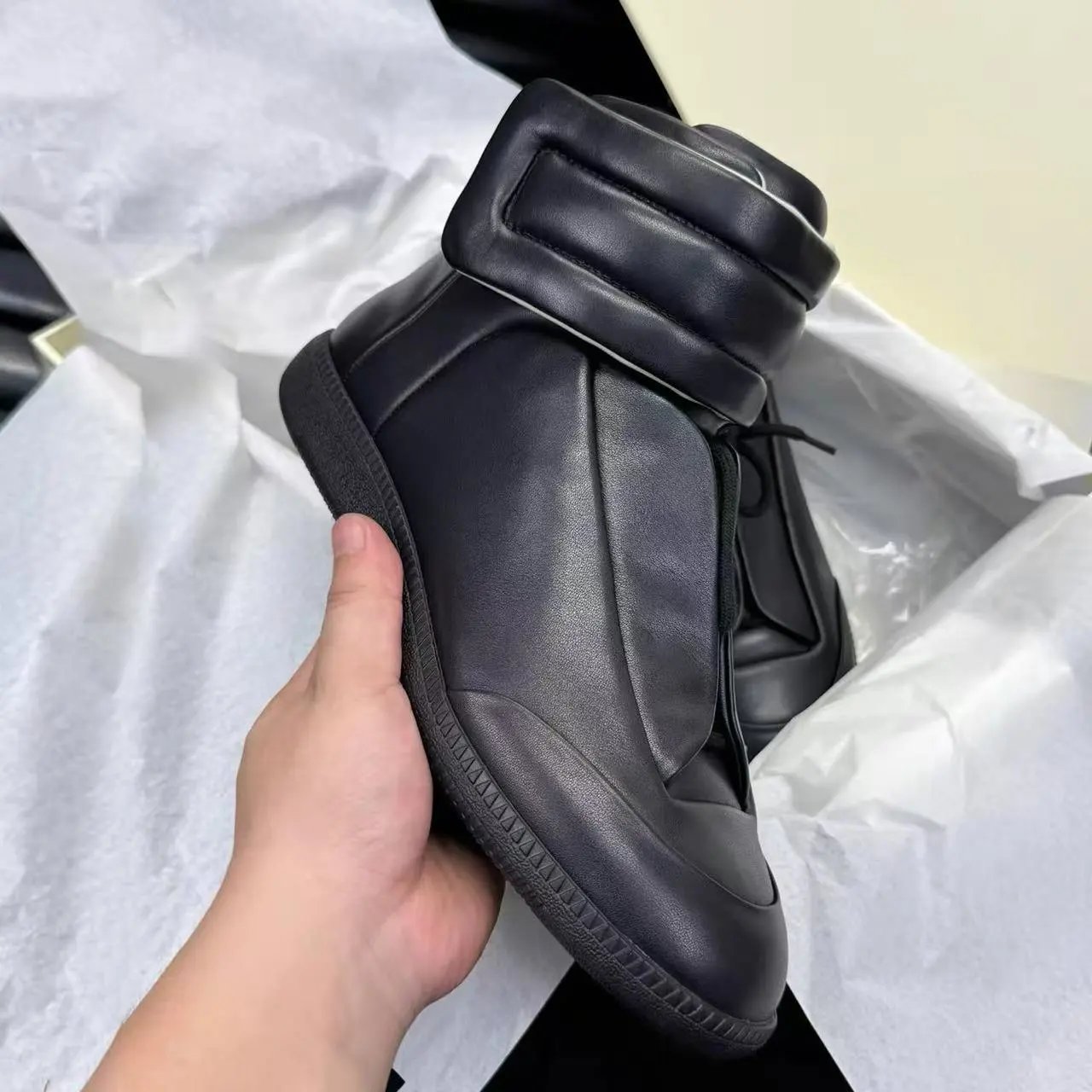 Design White Chunky Sole Slip-On Boot - 7