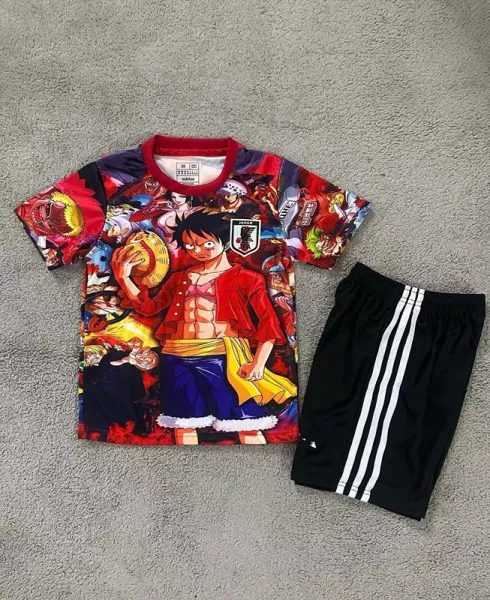 Design Naruto Uchiha Sasuke Cherry Blossom Jersey Set Black / Red - 34