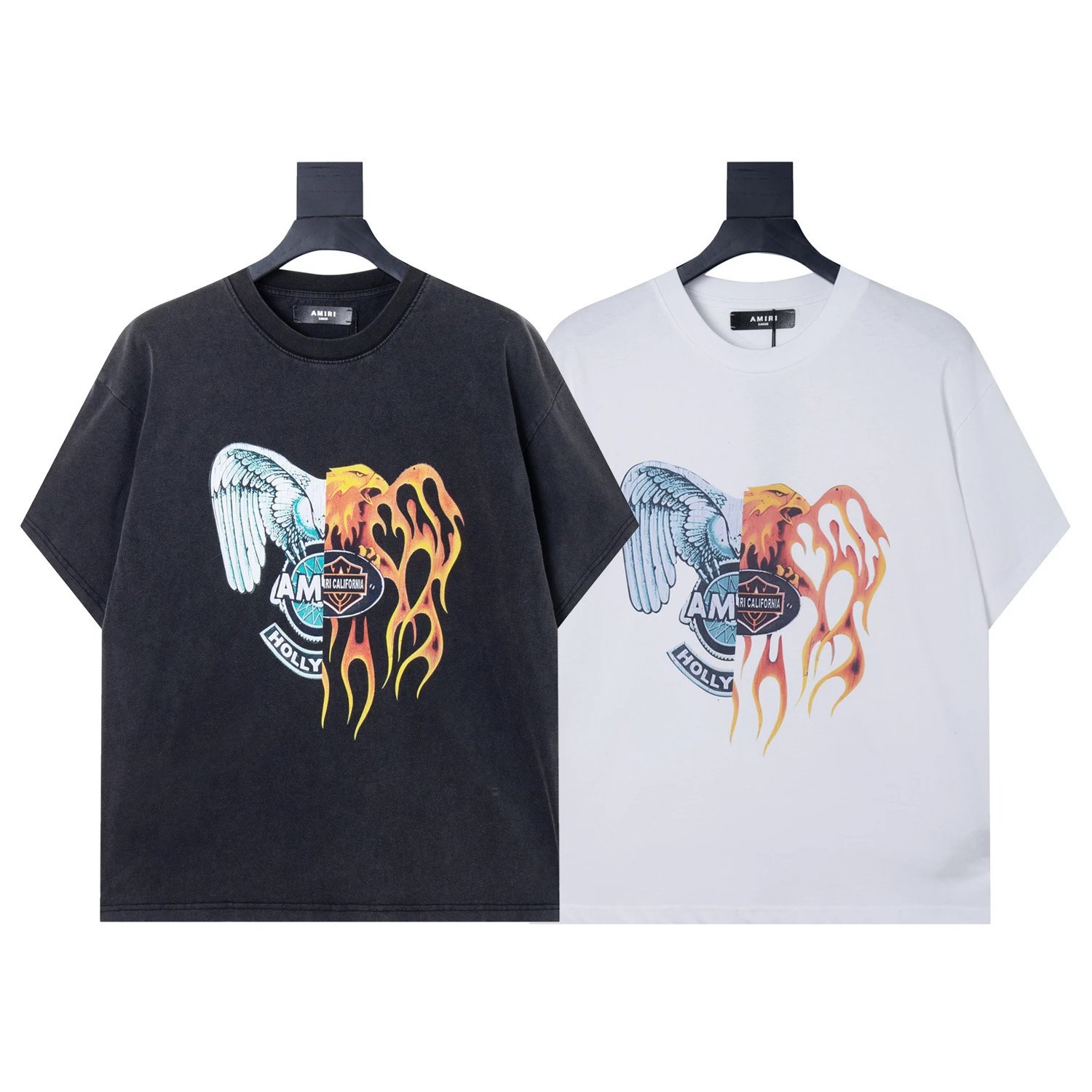 Amiri Snowflake Graphic Print White T-Shirt - 10