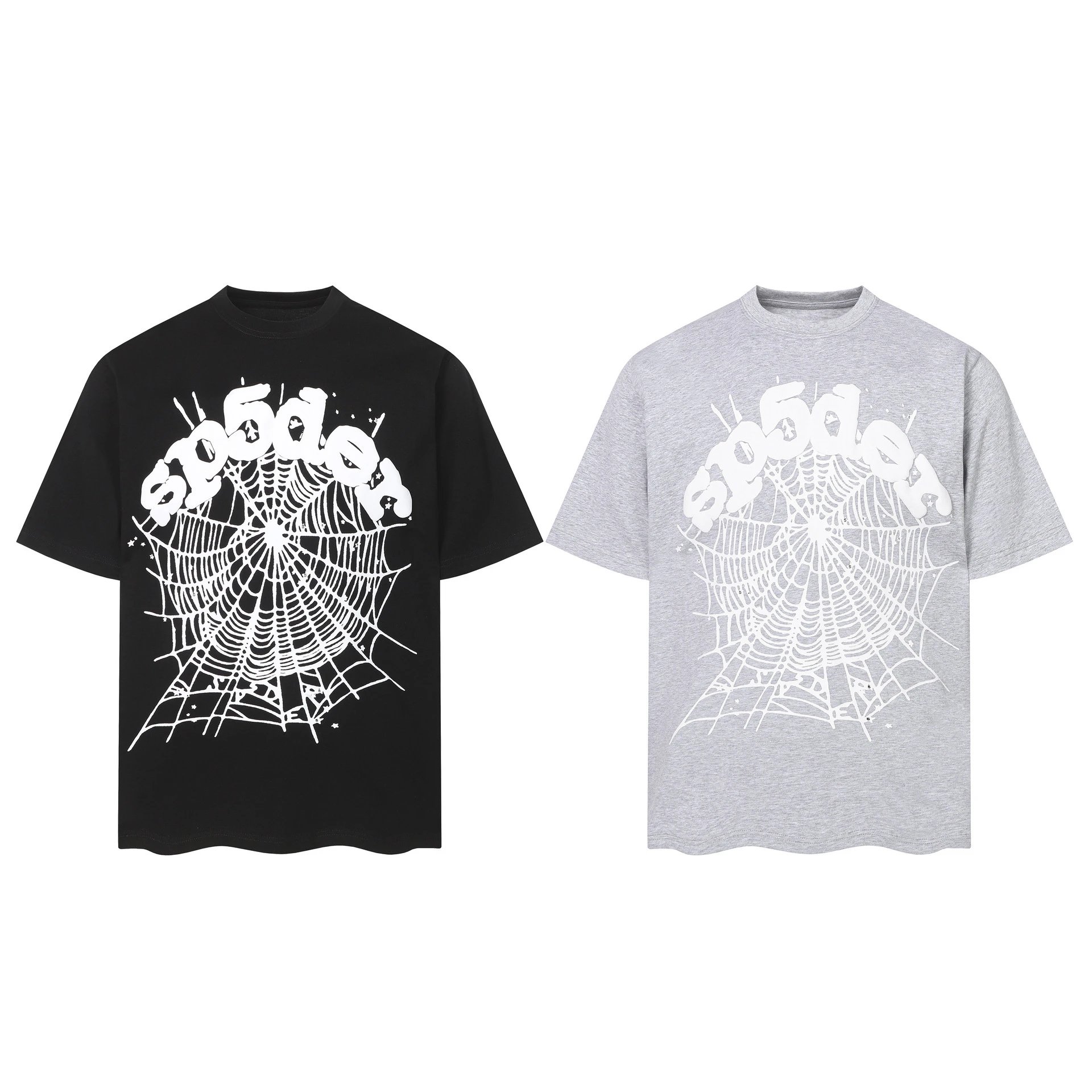 SP5DER Distorted Logo White T-Shirt - 17