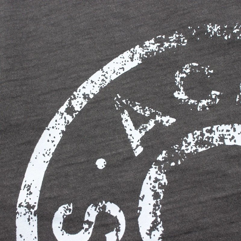 Acne Studios Logo Print Washed Gray T-Shirt - 20