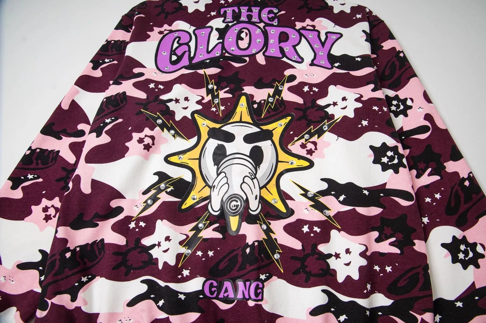 Design Glory Gang Camo Print Hoodie Multicolor Hoodie - 10