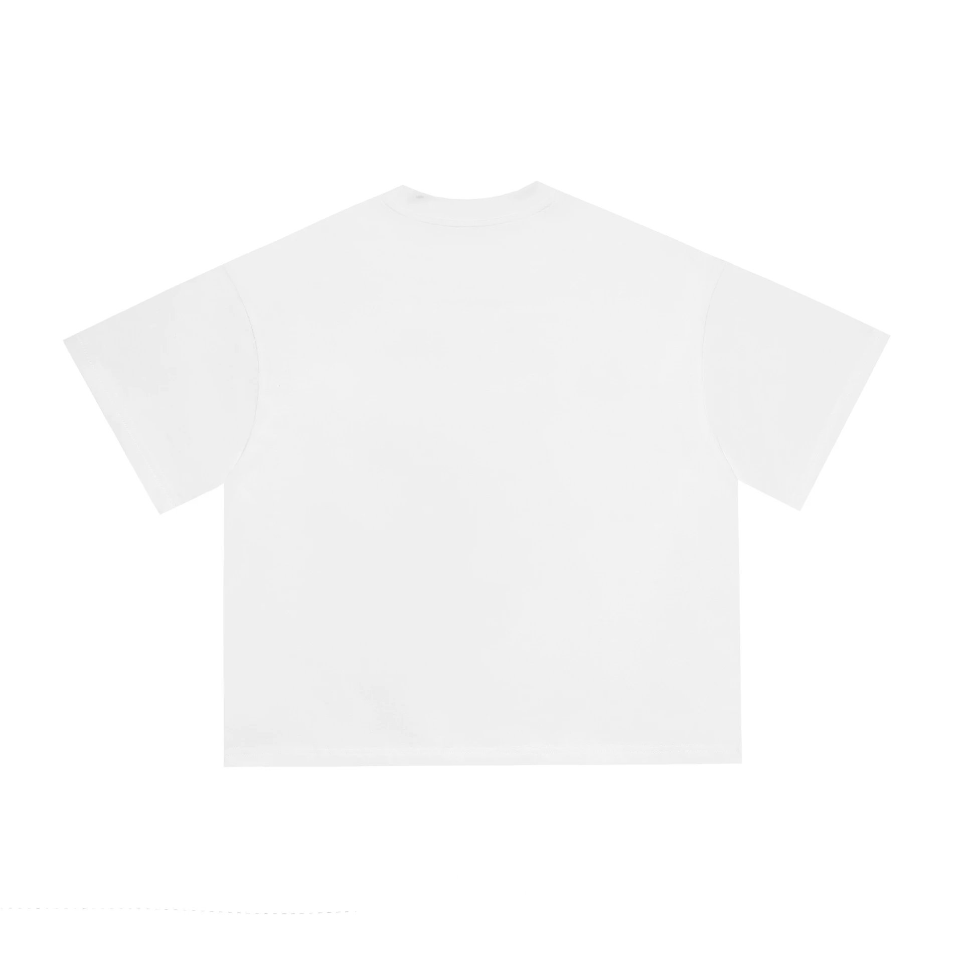 Design Bornstar CD Graphic Cropped T-Shirt White T-Shirts - 34