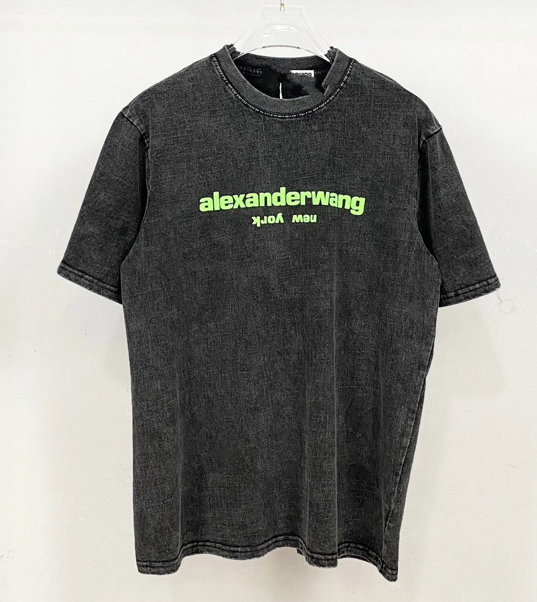Alexander Wang Acid Wash Gray T-Shirt - 4