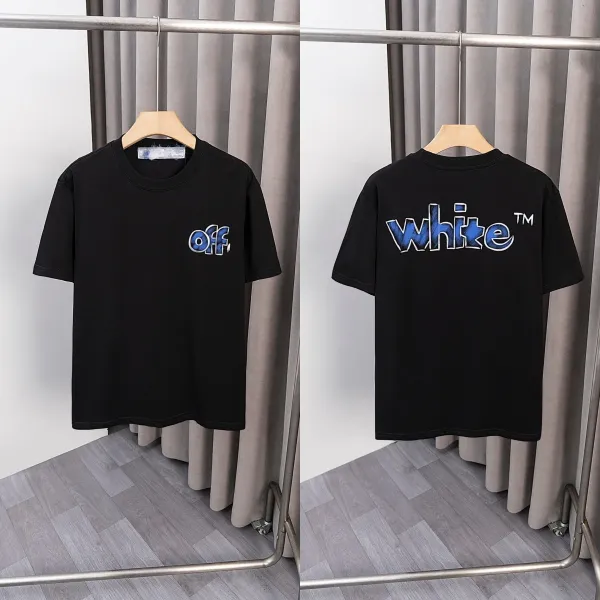 Off-White 'Off' and 'White™' Graphic Print Black T-Shirt - 1