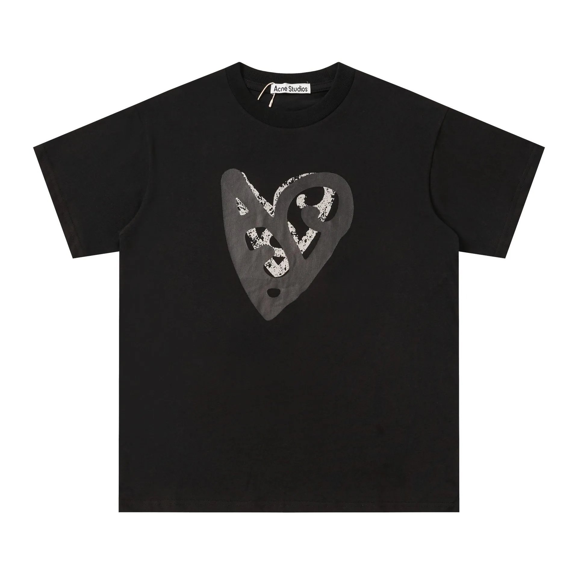 Acne Studios Heart Print White T-Shirt - 9