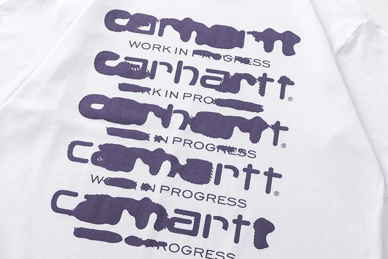 Carhartt Work In Progress Stacked Logo Graphic T-Shirt White - 13