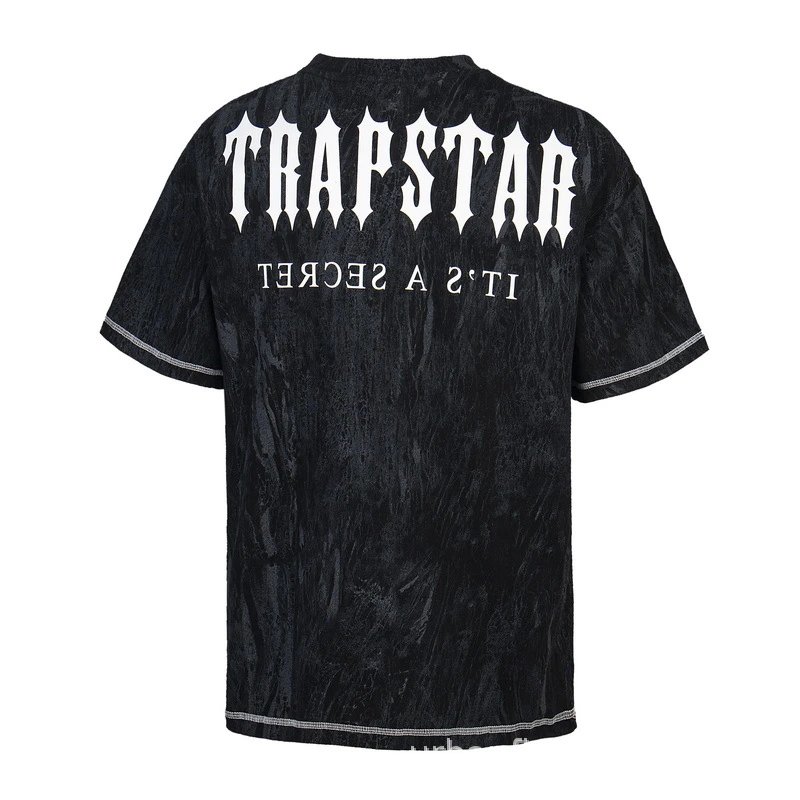 Trapstar It's A Secret Black Gold Embroidered Polo Polo Shirt - 9