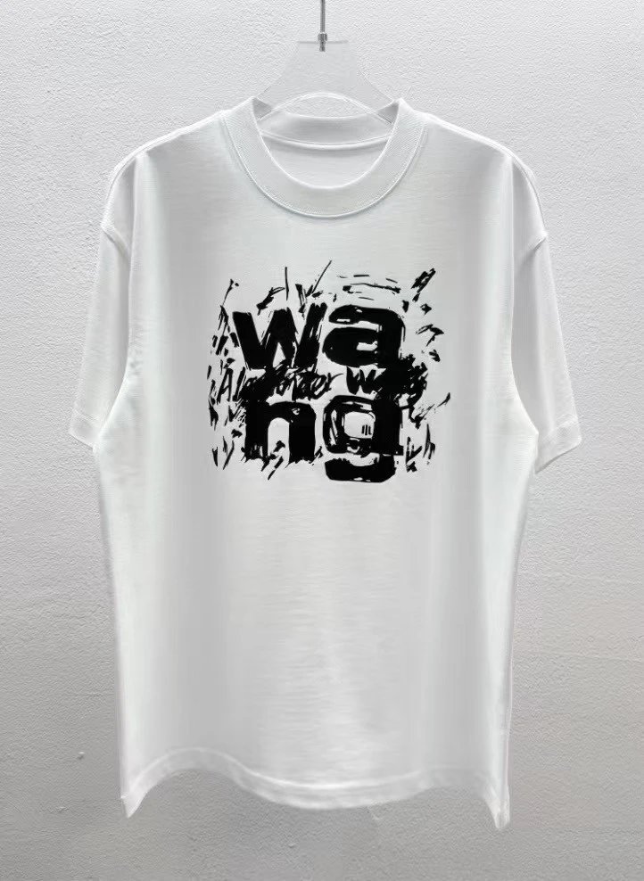 Alexander Wang Logo Print White T-Shirt - 16