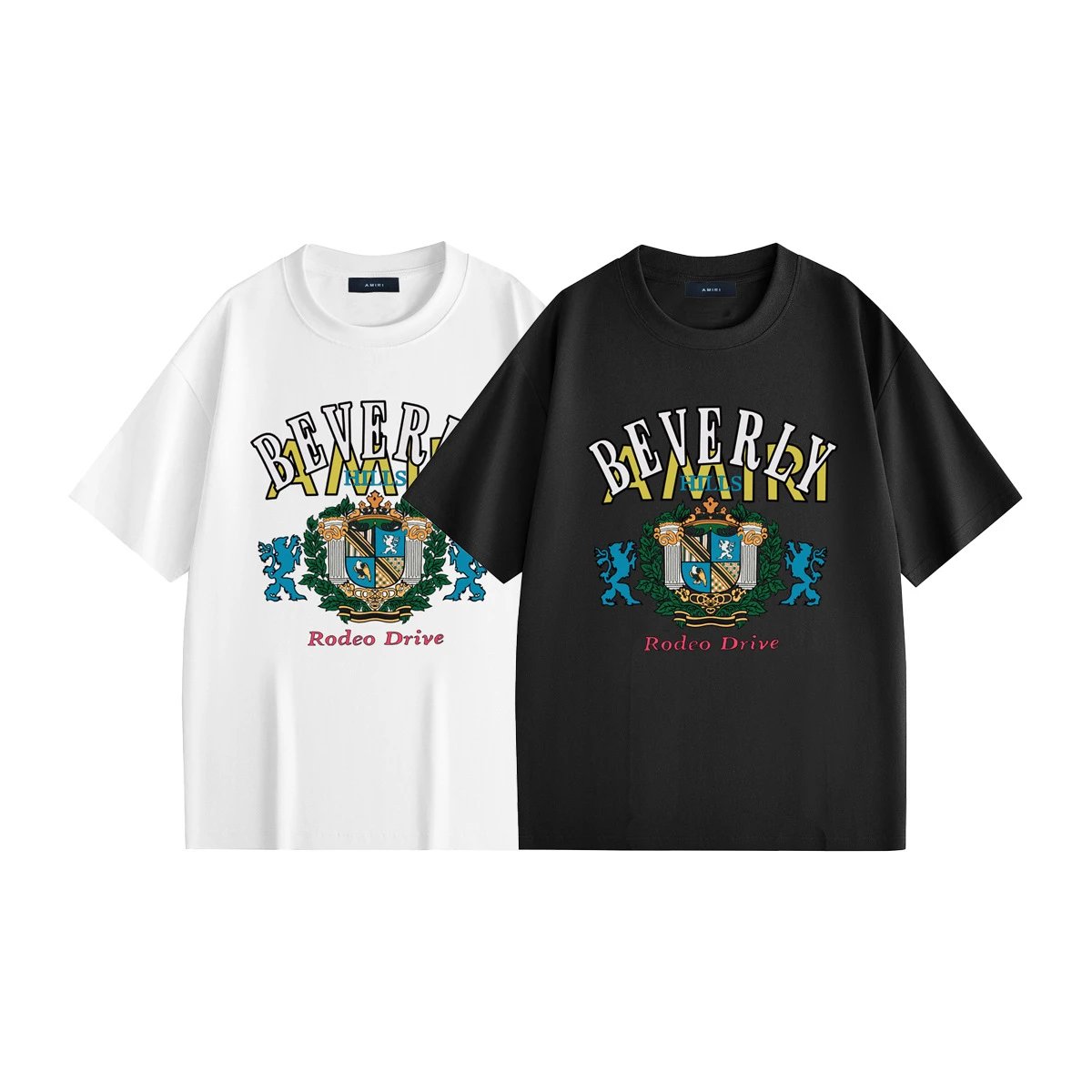 Amiri Dove Graphic Print Black T-Shirt - 10