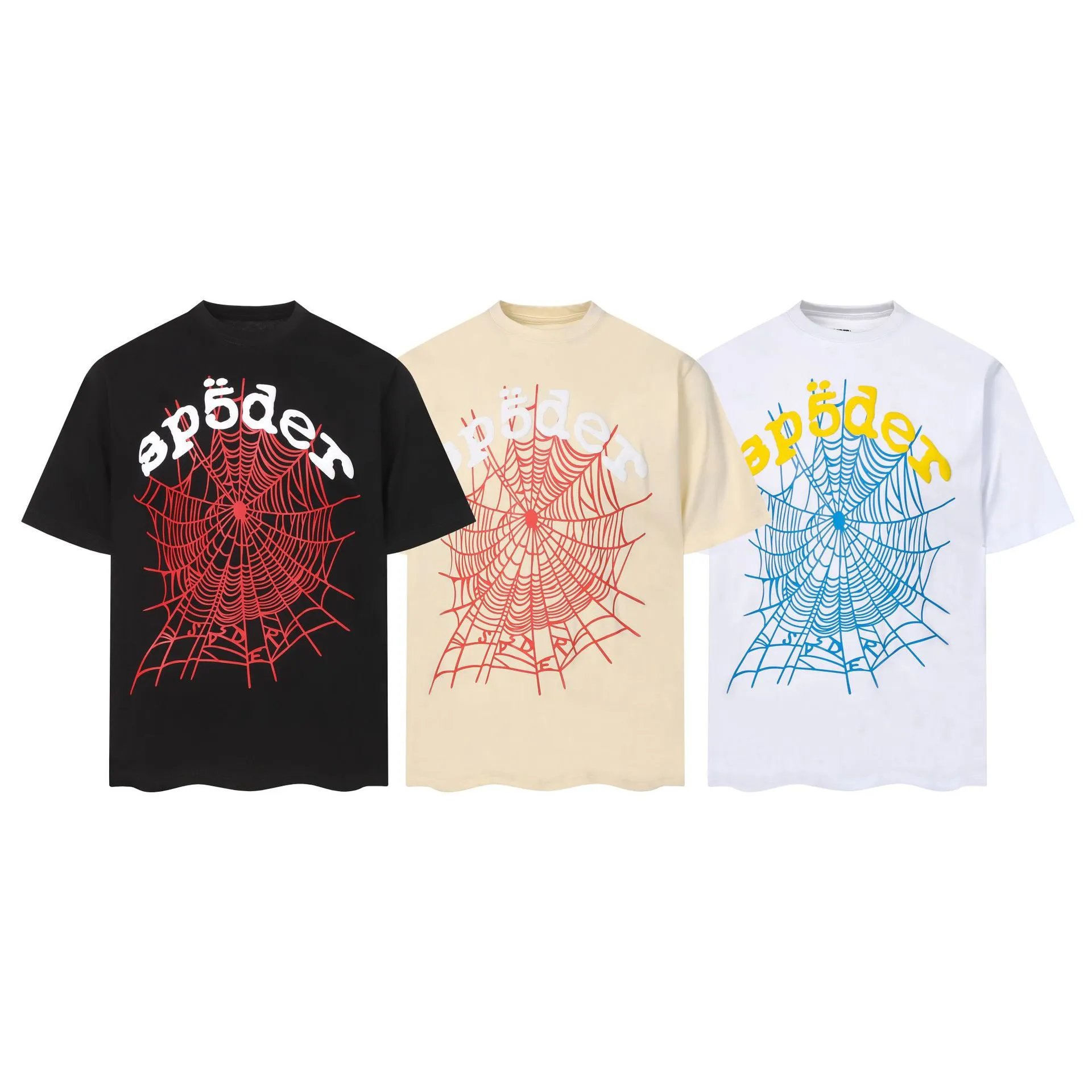SP5DER Distorted Logo White T-Shirt - 21