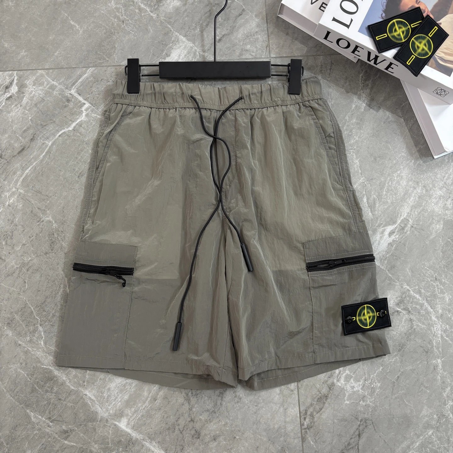 Stone Island Shadow Project Cargo Shorts Olive Green - 9