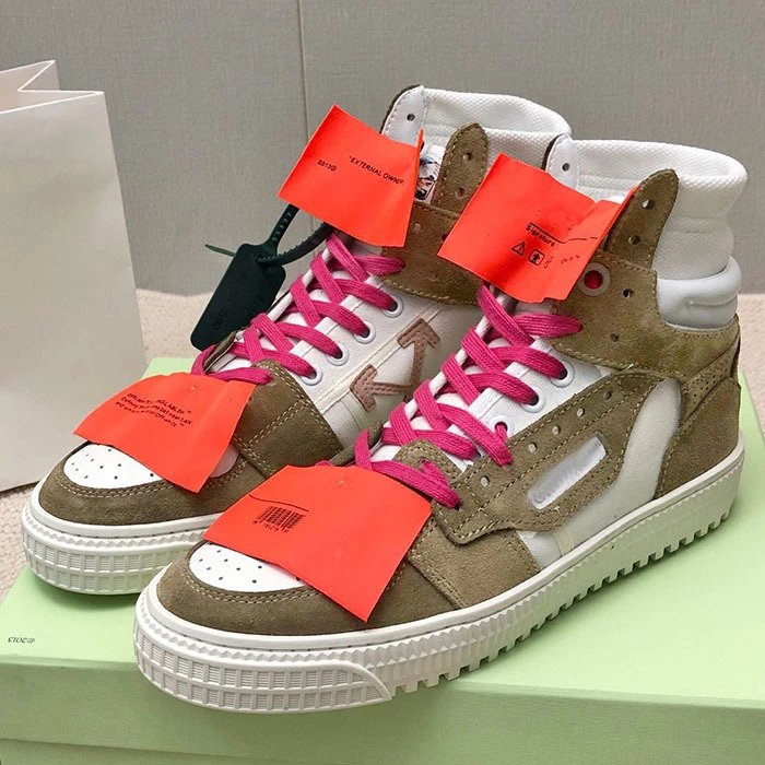 Off-White Industrial Worker Sneakers White Orange Chunky Sneakers - 16