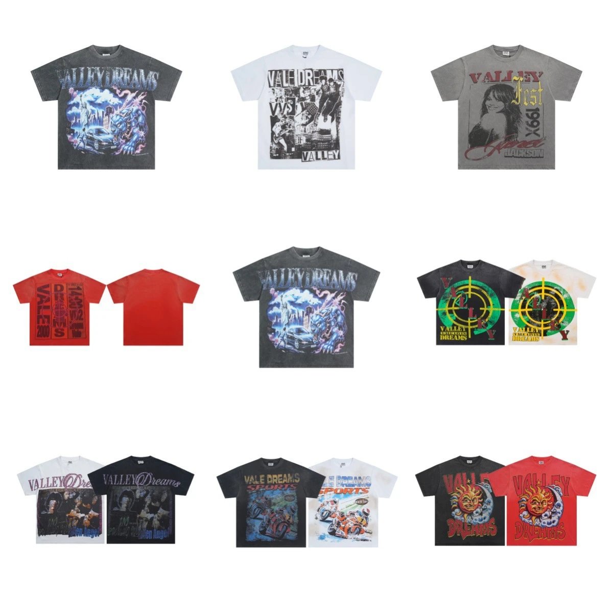 Design Valley Smasher Summer Dreams Graphic T-Shirt White T-Shirts - 2