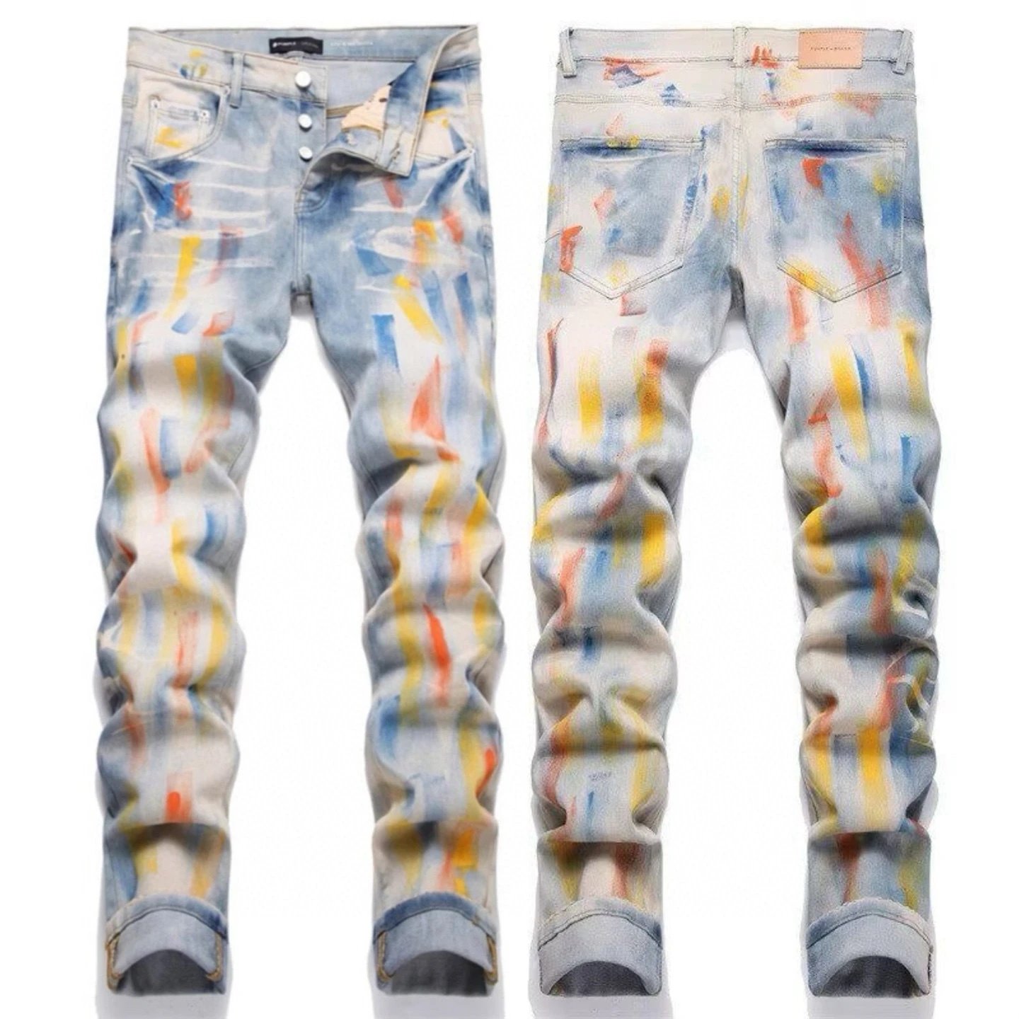 Amiri Acid Wash Distressed Slim Fit Jeans - 4