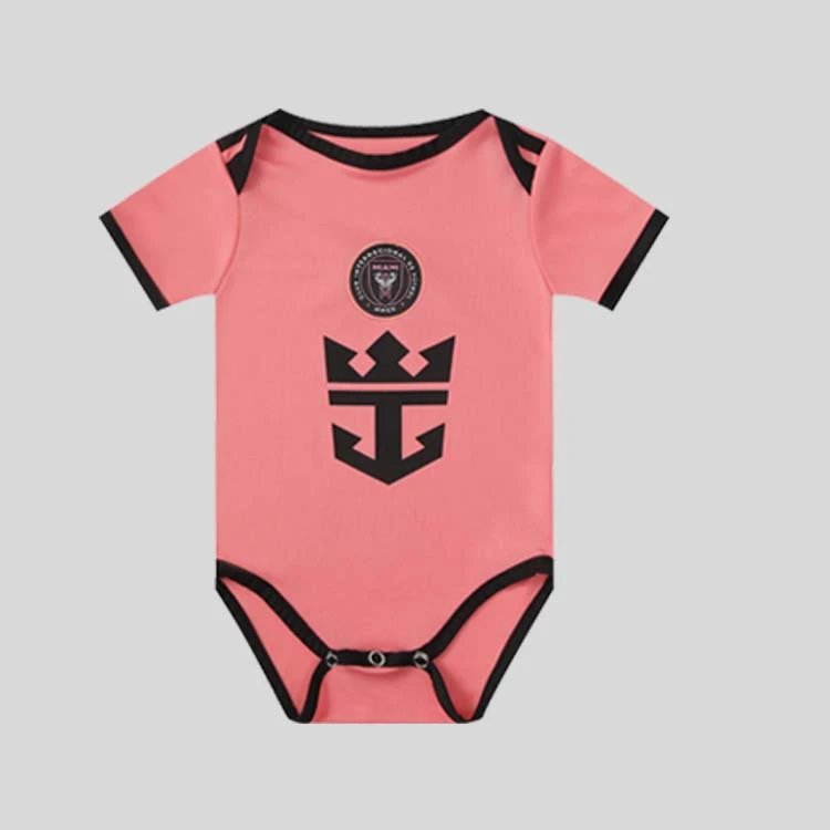 Design Argentina National Team Inspired Baby Onesie Blue and White Striped Jersey Sleepwear - 4