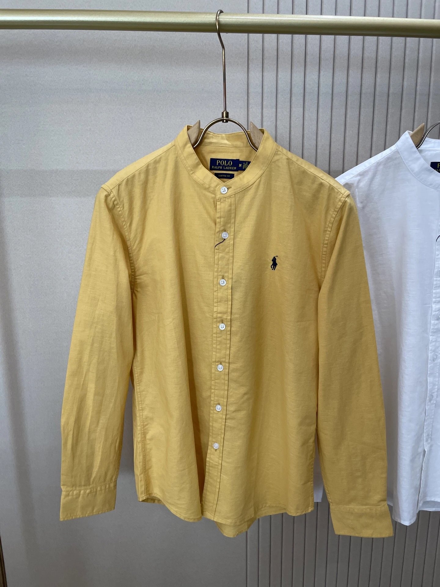 Polo Ralph Lauren Mandarin Collar Shirt Navy Blue - 21