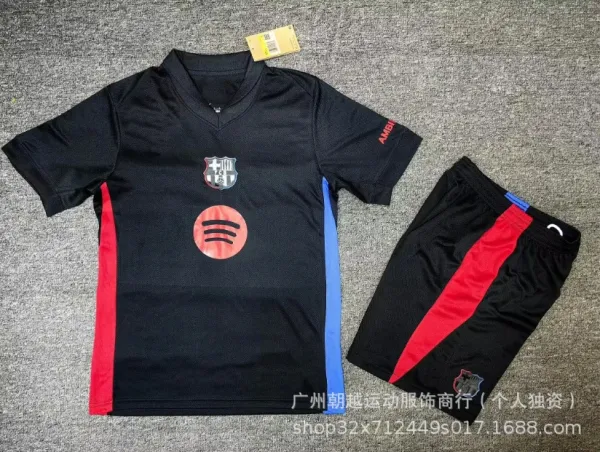 FC Barcelona x Spotify Black Red Blue Jersey Set - 1