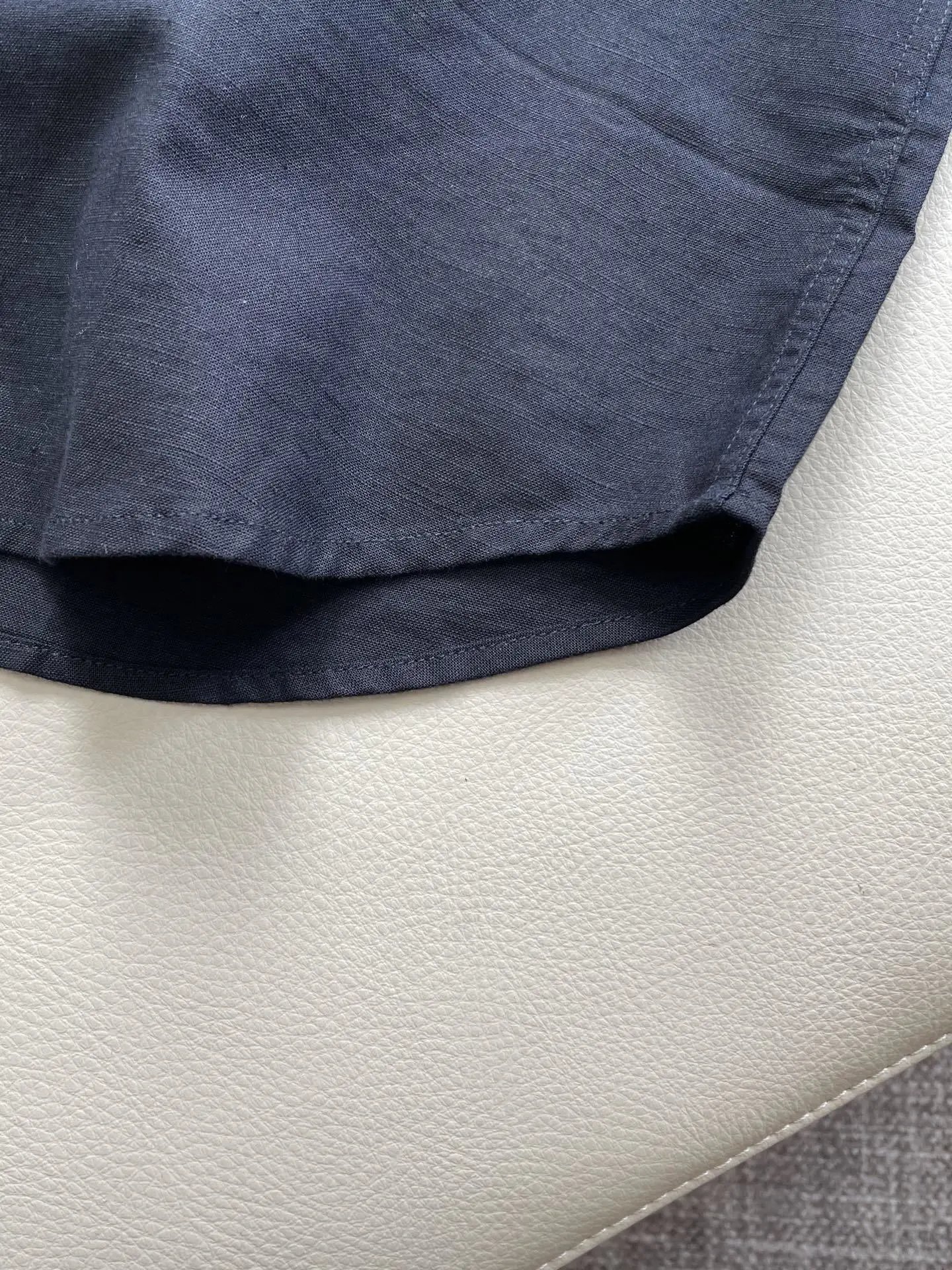 Polo Ralph Lauren Mandarin Collar Shirt Navy Blue - 8