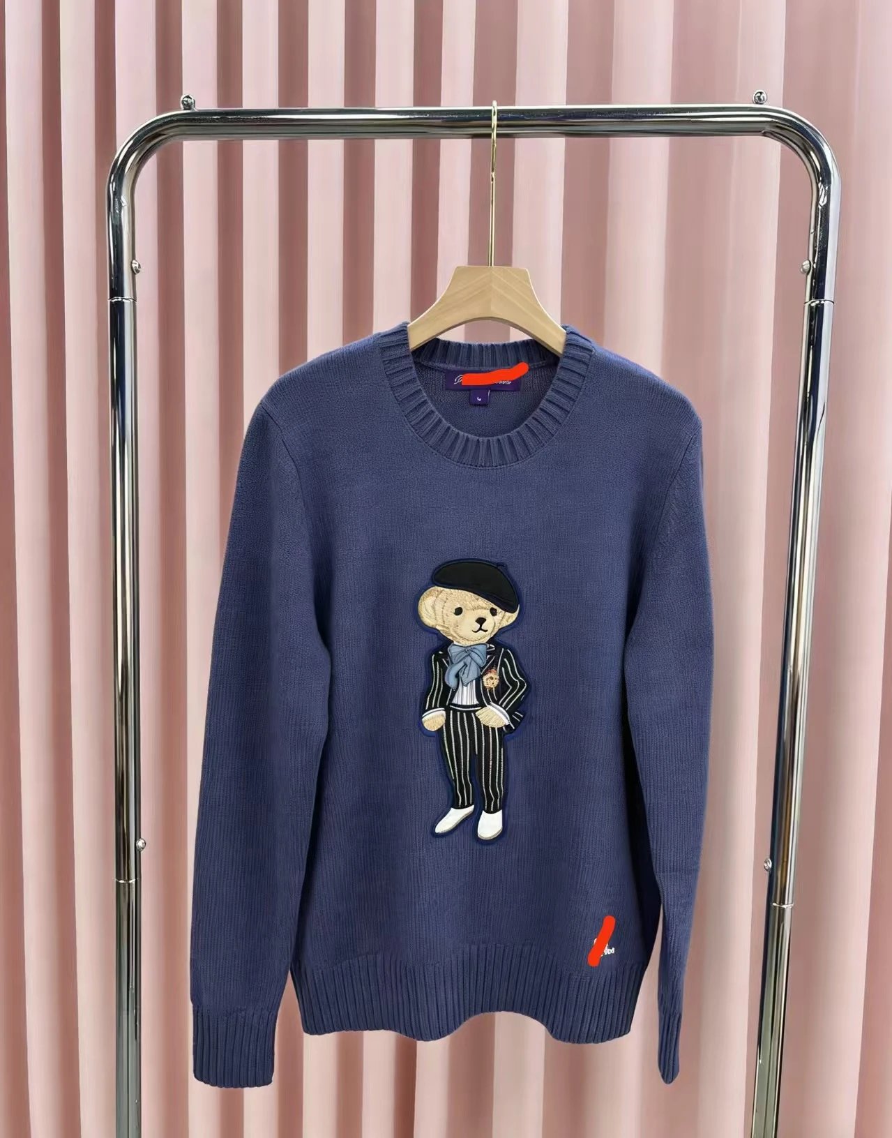 Polo Ralph Lauren Bear Embroidered Cream Sweater - 6