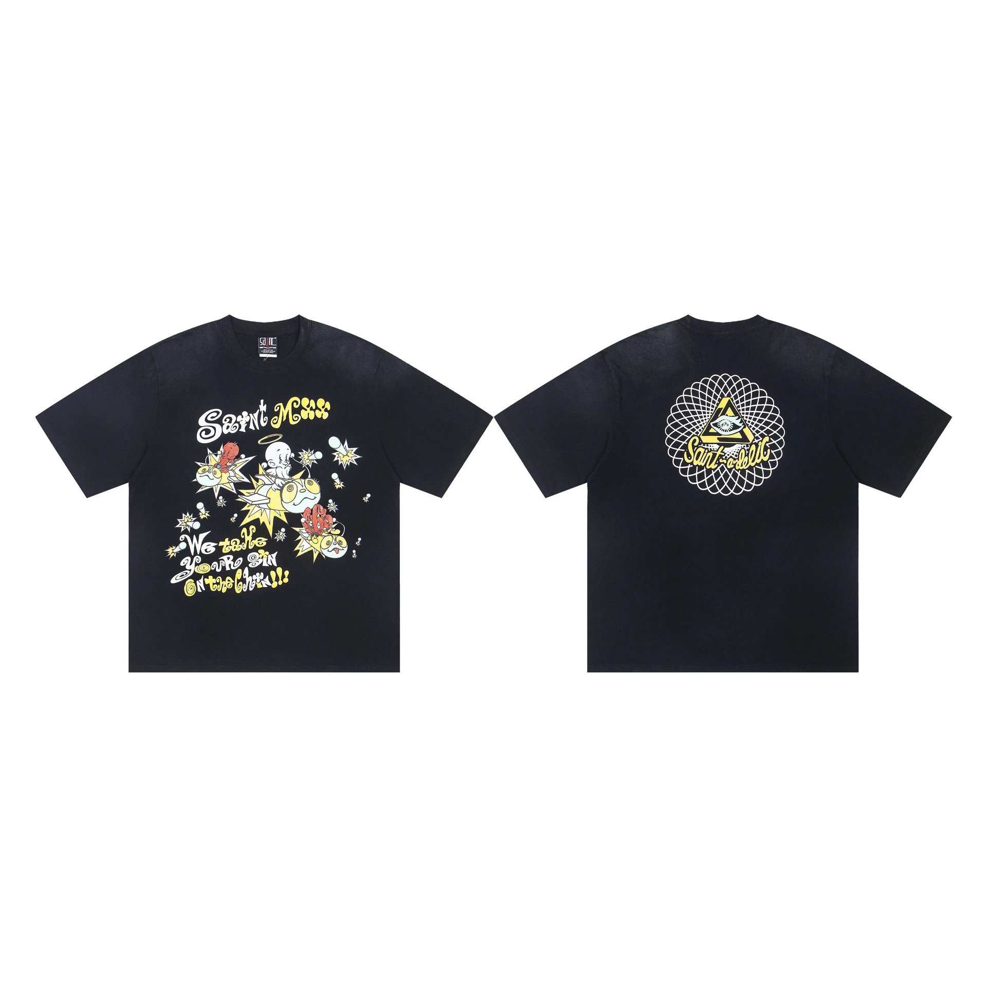 Design Saint x Friends TV Show Graphic Print White T-Shirt T-Shirts - 15