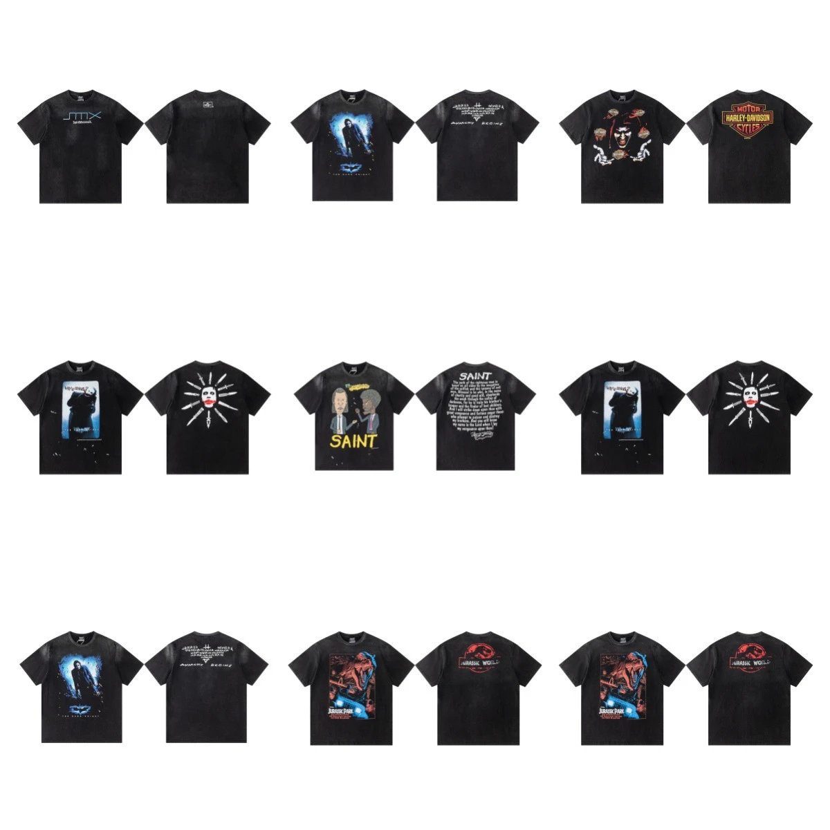 Design Star Wars Episode I The Phantom Menace Graphic T-Shirt Black T-Shirts - 3