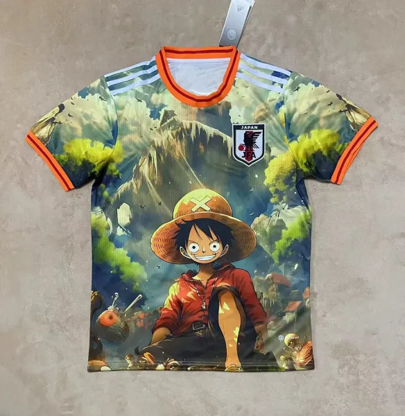 Adidas x Japan Football Association One Piece Luffy Graphic Jersey - 1