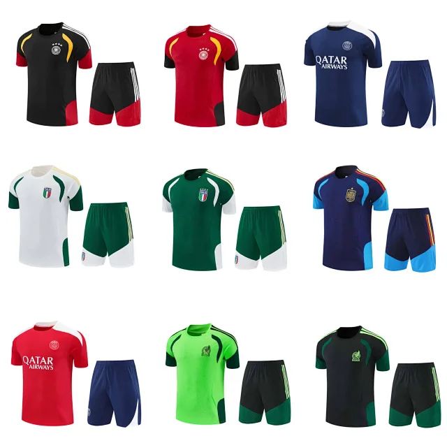 Unbranded Football Jerseys Short-sleeve training jersey with matching shorts product detail image 2