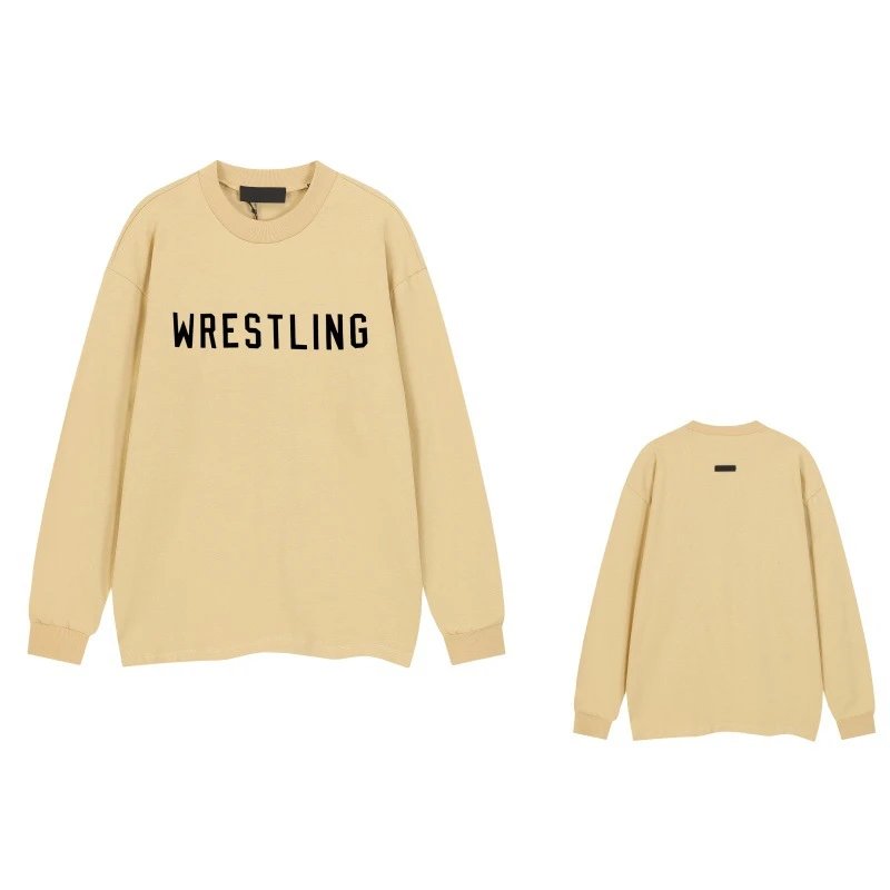 Design Wrestling Graphic Sweatshirt Black Sweater - 10