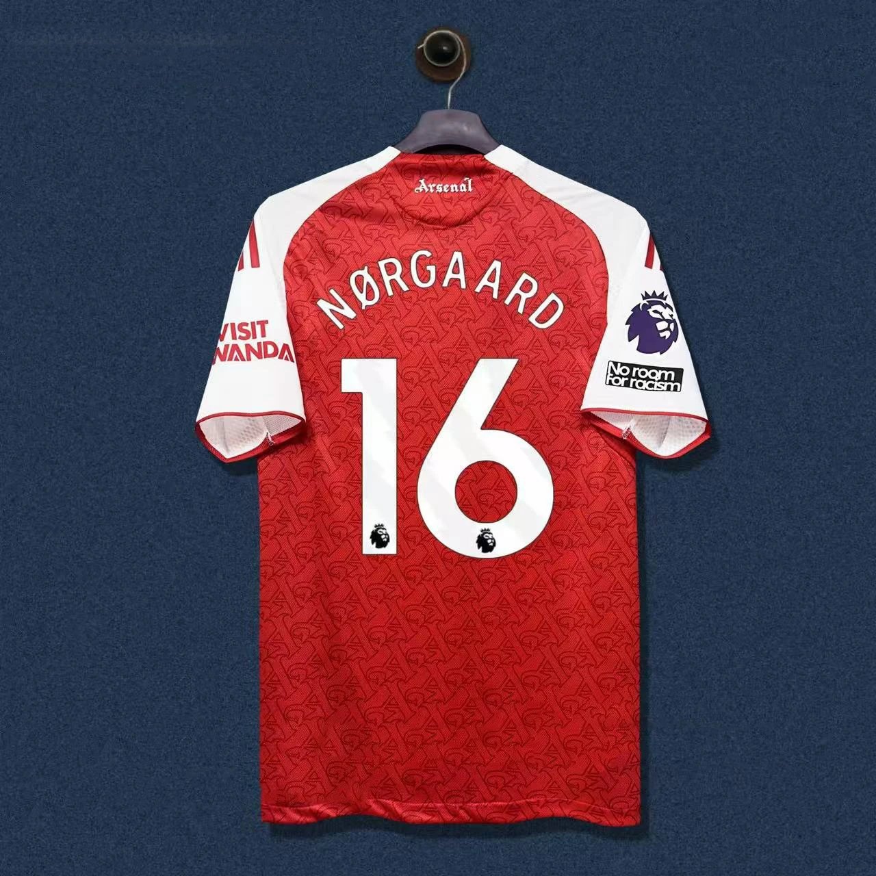 Arsenal FC 2023-24 Champions League Third Kit White Burgundy Jersey - 10