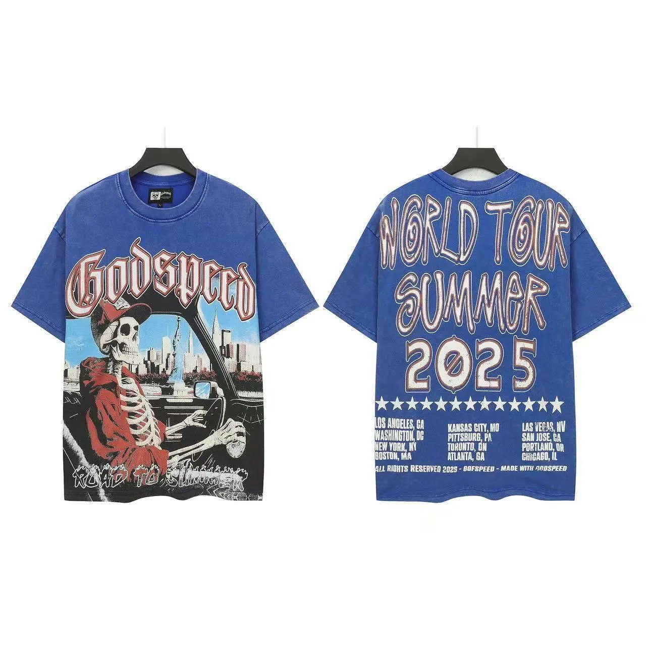 Godspeed Road to Summer 2025 World Tour Black T-Shirt - 21