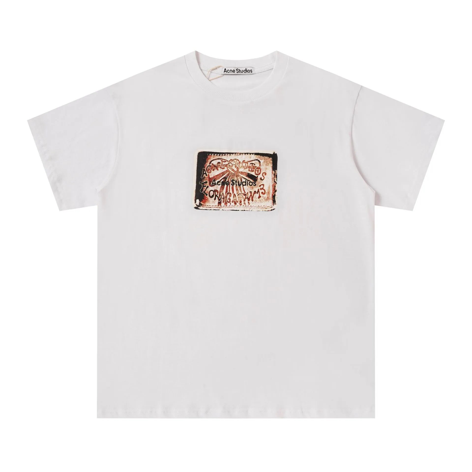 Acne Studios Heart Print White T-Shirt - 8