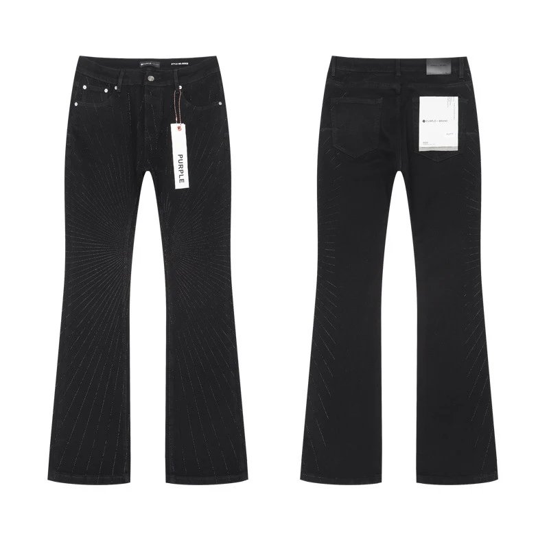 Design Distressed Black Flared Jeans - 3