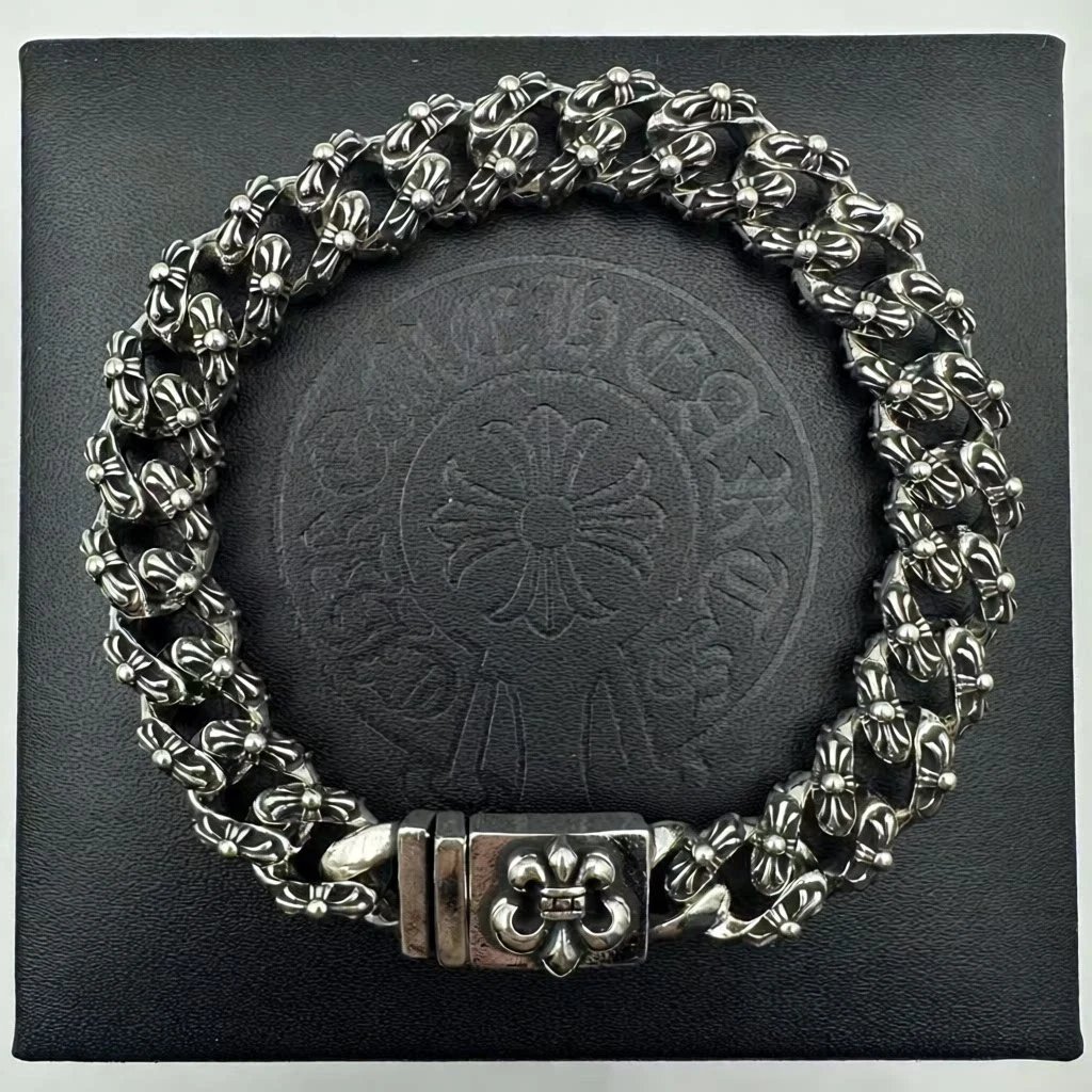 Ship Anchor Full Flower Bracelet