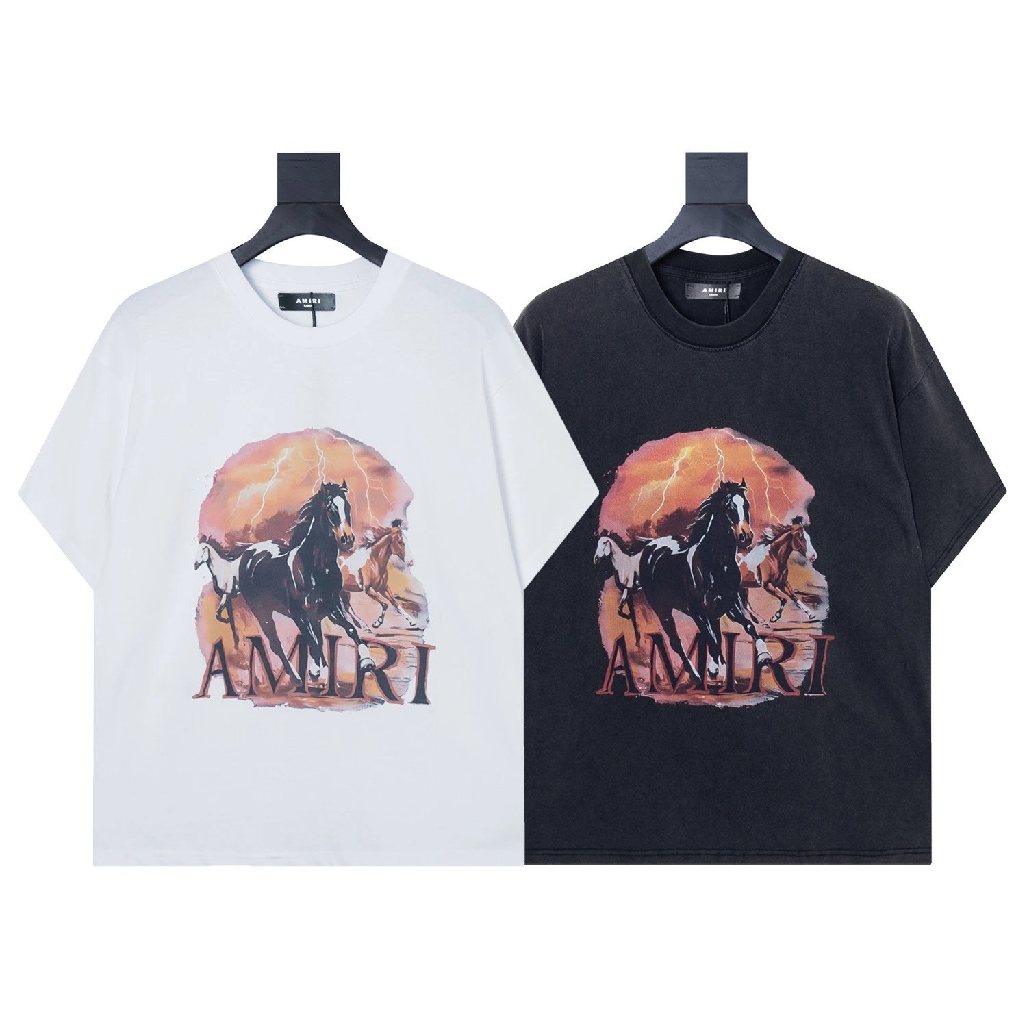 Amiri Snowflake Graphic Print White T-Shirt - 24