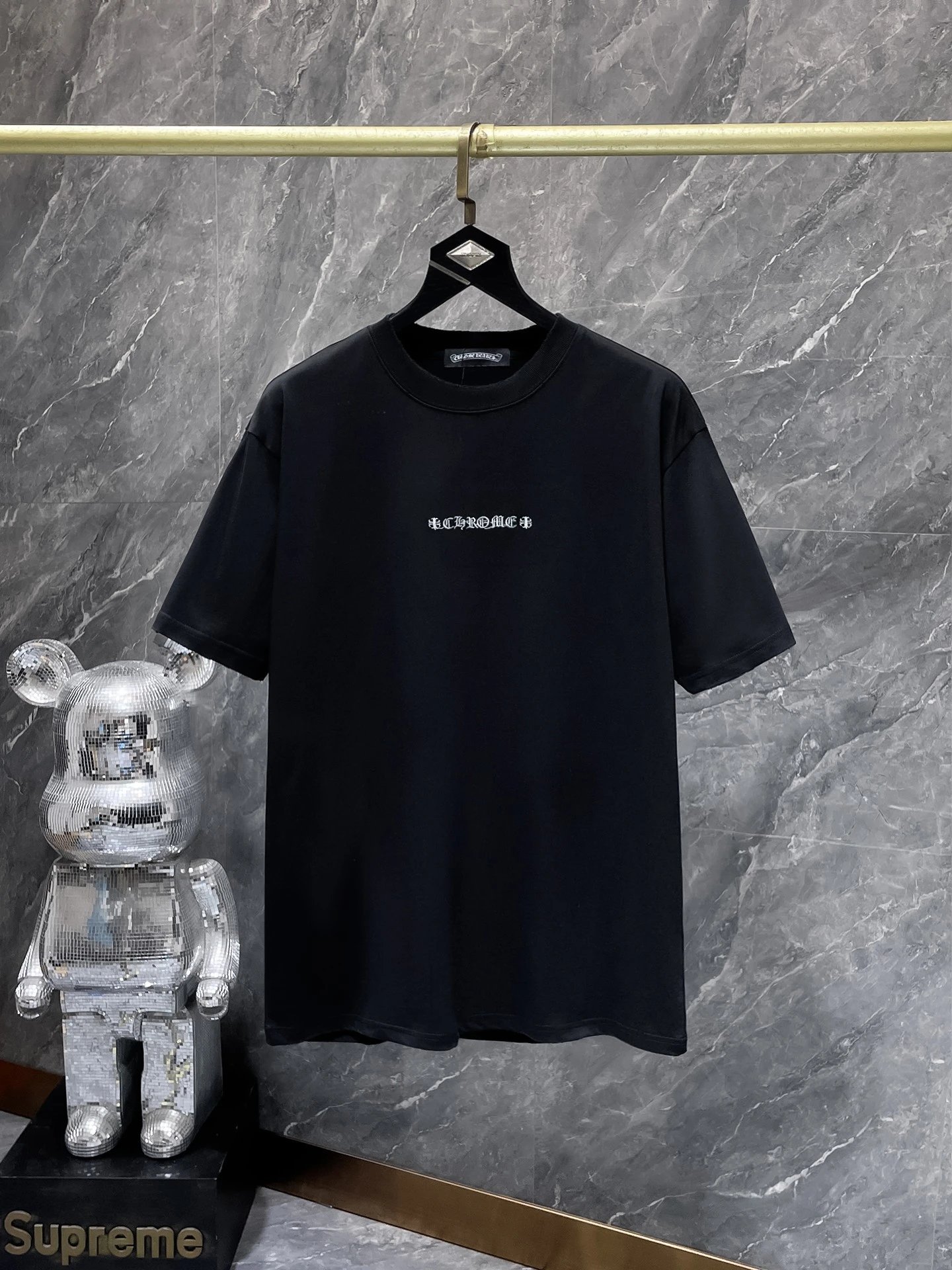 Chrome Hearts Circle Cross Embroidered White T-Shirt - 3