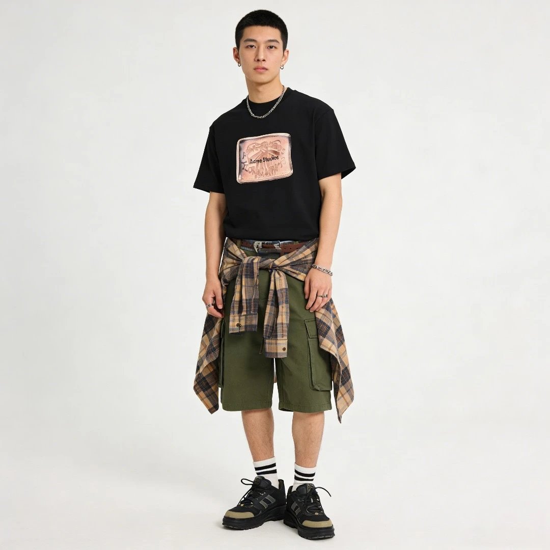 Acne Studios Heart Print White T-Shirt - 18