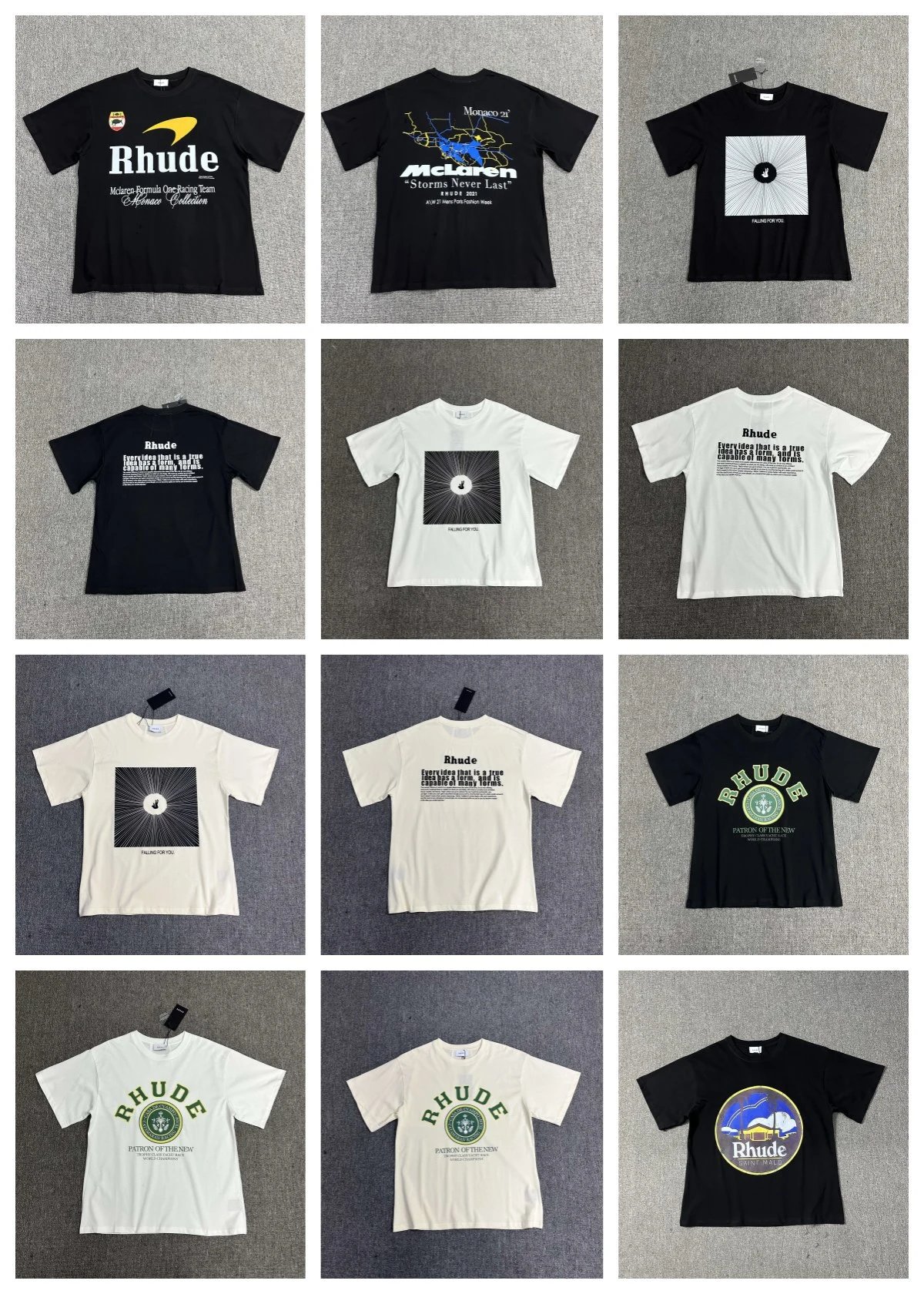 Rhude Mountain Sunrise White T-Shirt - 3