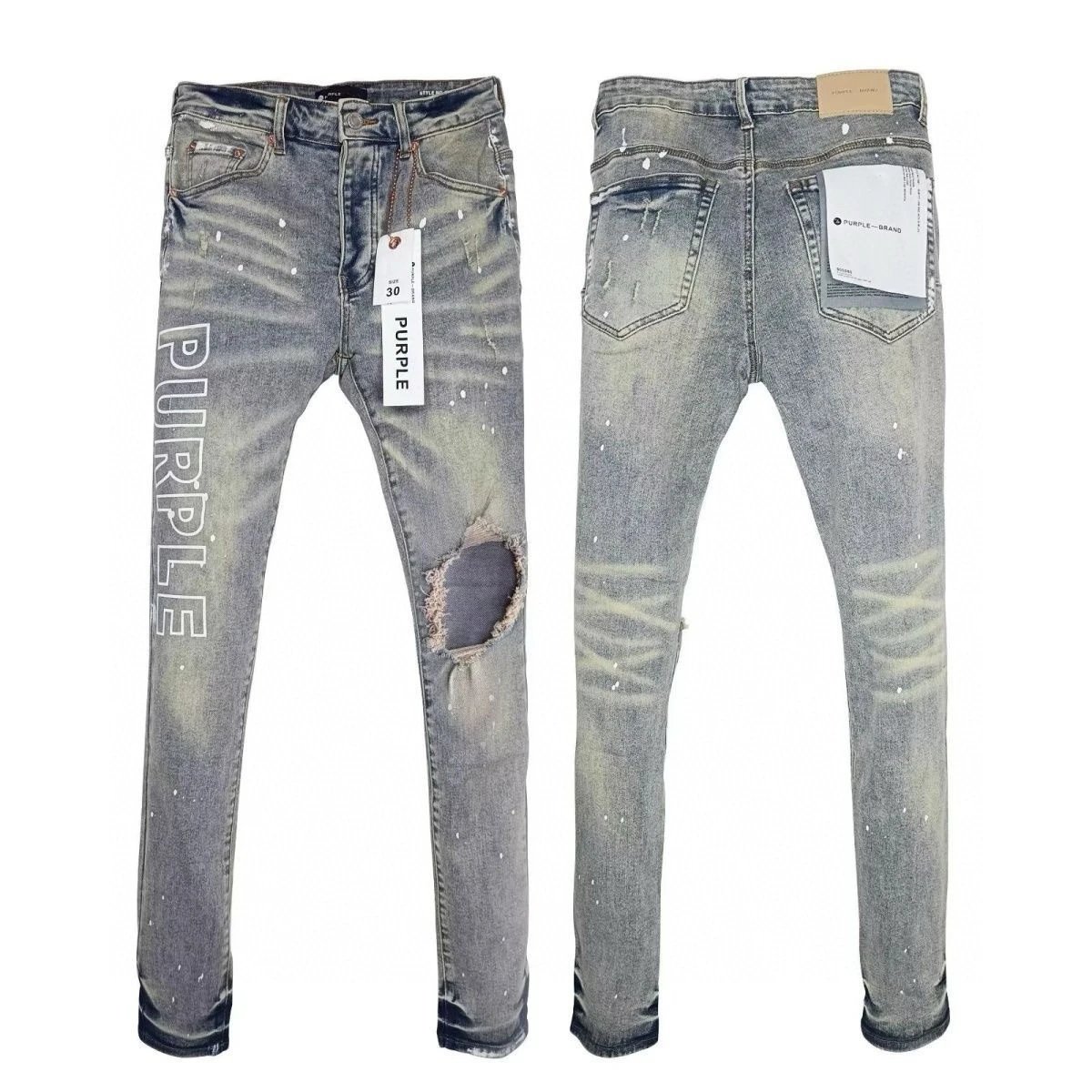 Amiri Acid Wash Distressed Slim Fit Jeans - 9