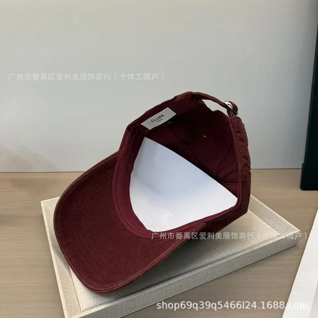 Unbranded Hats Washed cotton baseball cap with embroidered linked-circle motif product detail image 12