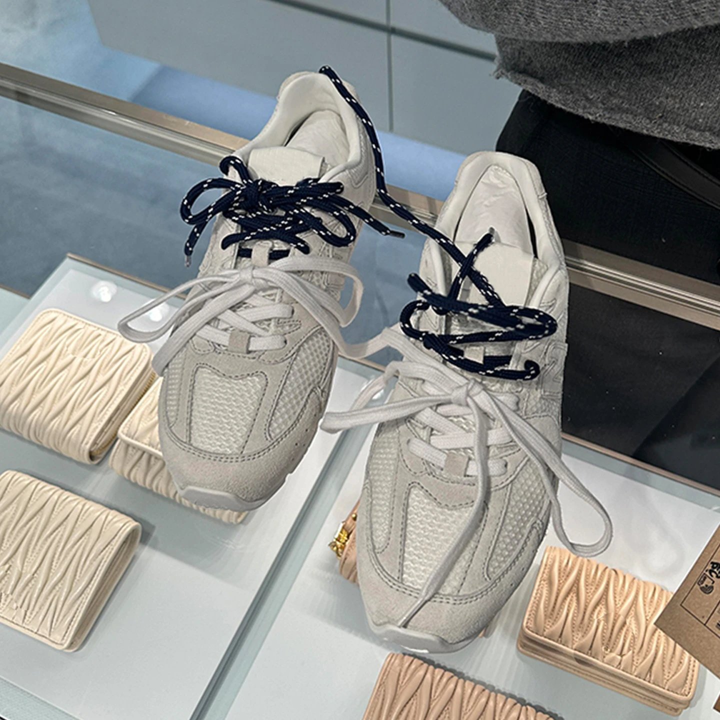 White Mesh Sneakers 