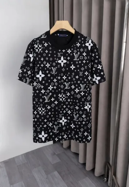 Louis Vuitton Monogram All-Over Print Black T-Shirt - 1
