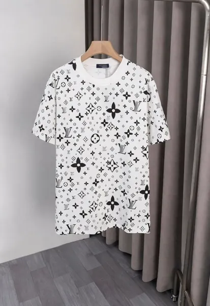 Louis Vuitton Monogram All-Over Print White T-Shirt - 1
