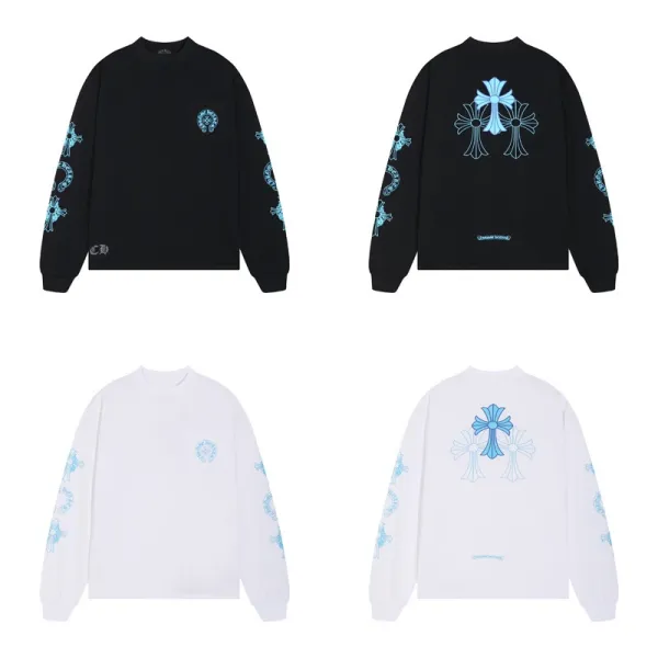 Chrome Hearts Multicolor Cross Cluster Long Sleeve T-Shirt Black - 16